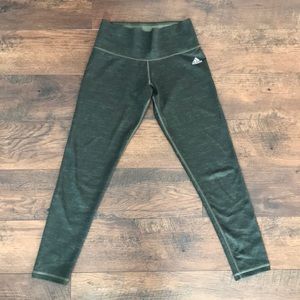 ADIDAS | Climalite Olive Green Leggings